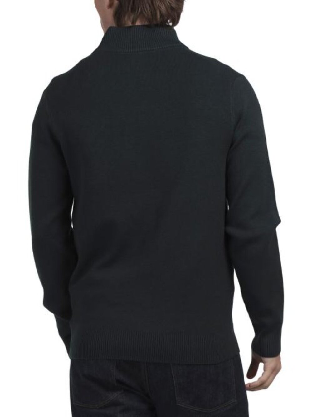 THOM AARON Double Knit Quarter Zip Sweater - Picture 3 of 3